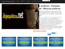 Tablet Screenshot of jinglespoliticos.net